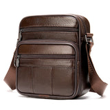 Men's Leather Business Shoulder Bag Crossbody Retro Casual