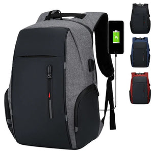 Men's USB Business Laptop Backpack Waterproof Rucksack