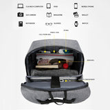 Men's USB Business Laptop Backpack Waterproof Rucksack