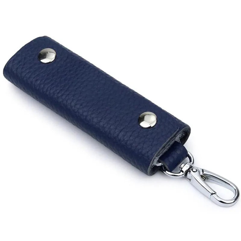Leather Key Case Waist Hanging Key Chain Multi-function Car Lock Key Bag
