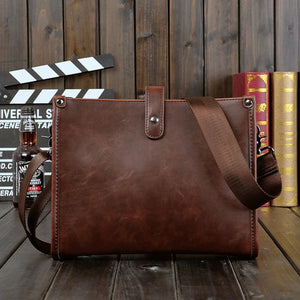 Men's PU Leather Shoulder Bag Messenger Briefcase