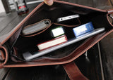 Men's PU Leather Shoulder Bag Messenger Briefcase