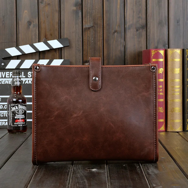 Men's PU Leather Shoulder Bag Messenger Briefcase