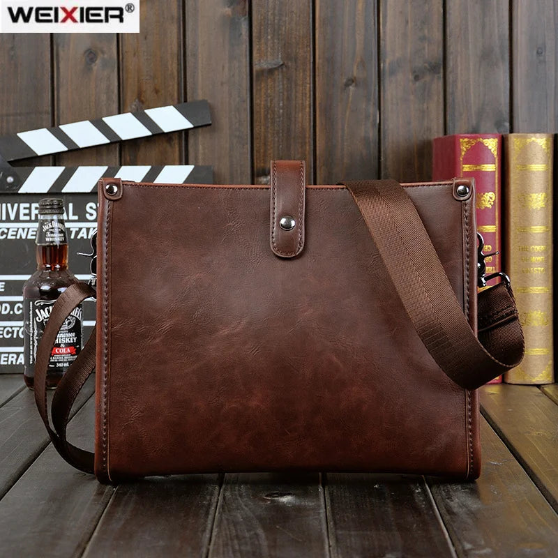 Men's PU Leather Shoulder Bag Vintage Messenger Bags