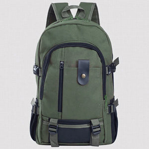 Men's Canvas Backpack Schoolbag Travel Sport Bag