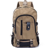 Men's Large Canvas Backpack Schoolbag Casual Travel Rucksack