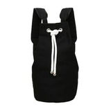 Men's Canvas Backpack Large Capacity Drawstring Bagpack Bucket Unisex