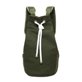 Men's Canvas Backpack Large Capacity Drawstring Bagpack Bucket Unisex