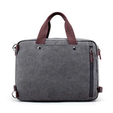 Men's Canvas Briefcase Large Capacity Messenger Bag