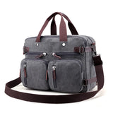 Men's Canvas Briefcase Large Capacity Messenger Bag
