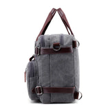 Men's Canvas Briefcase Large Capacity Messenger Bag