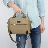 Men's Canvas Crossbody Hiking Military Messenger Sling Shoulder Bag