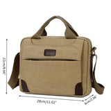 Men's Canvas Crossbody Hiking Military Messenger Sling Shoulder Bag