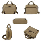 Men's Canvas Crossbody Hiking Military Messenger Sling Shoulder Bag