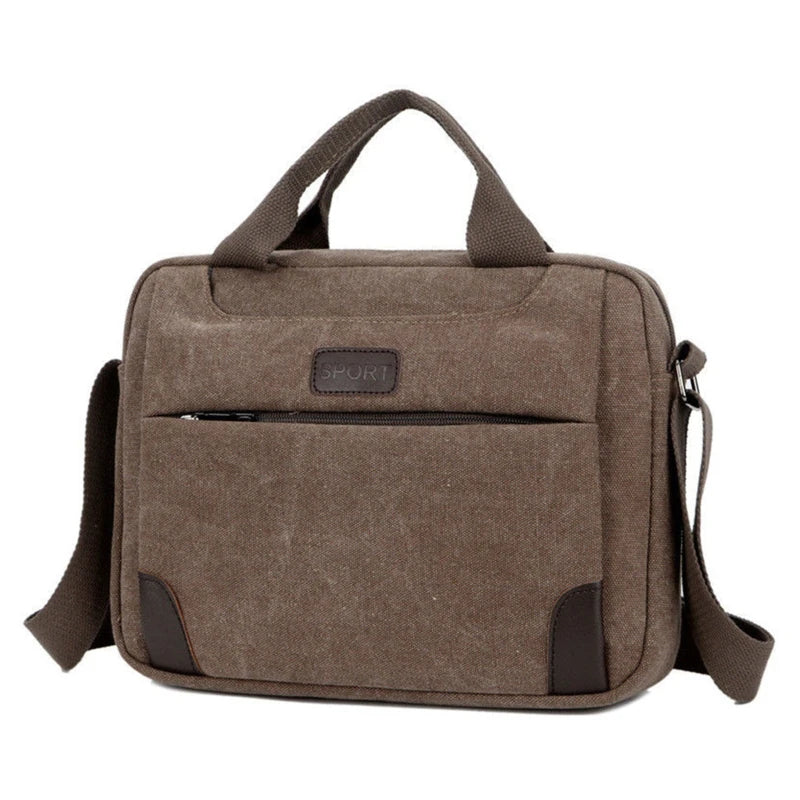 Men's Canvas Crossbody Hiking Military Messenger Sling Bag