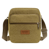 Men's Canvas Shoulder Bag For Business Crossbody Bag Version Male Travel