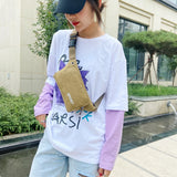 Canvas Waist Bag Large Capacity Mobile Phone Zero Wallet