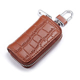 Men's Leather Smart Keychain Mini Key Case Pocket Organize
