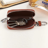 Men's Leather Smart Keychain Mini Key Case Pocket Organize