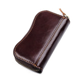 Men's Cowhide Leather Key Holder Wallet Organizer