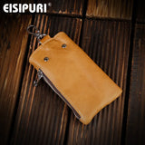 Men's Leather Key Wallet Holder with Keychain