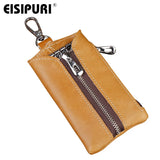 Men's Leather Key Wallet Holder with Keychain