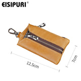Men's Leather Key Wallet Holder with Keychain