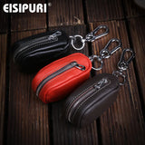 Men's Leather Car Keys Wallet Keychain Organizer
