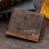 Men's Vintage Leather Wallet Small Purses Short Money Bag