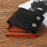 Men's Small Leather Wallet Short Money Bag Vintage Business Handbag