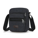 Men's Canvas Shoulder Bag Crossbody Messenger School Pack
