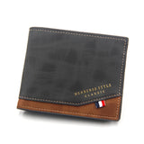 Men's Leather Handbag Short Money Bag Business Wallet Vintage Male Purse