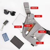 Men's Chest Bag Digital Storage Gun Bag Sling Crossbody Waist Bag