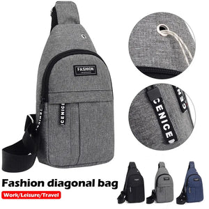 Men's Chest Bags Casual Waist Bags Short Trip Travel Carry Bags