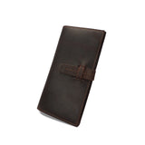 Men's Cow Leather Crazy Horse Clutch Wallets Long Wallets Handbag Wallet