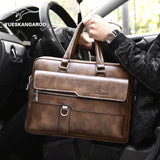 Men's Large-Capacity Business Handbag Briefcase Sling Bag