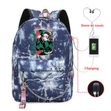 Men's Demon Slayer Anime Backpack - Multifunctional School Travel Bag