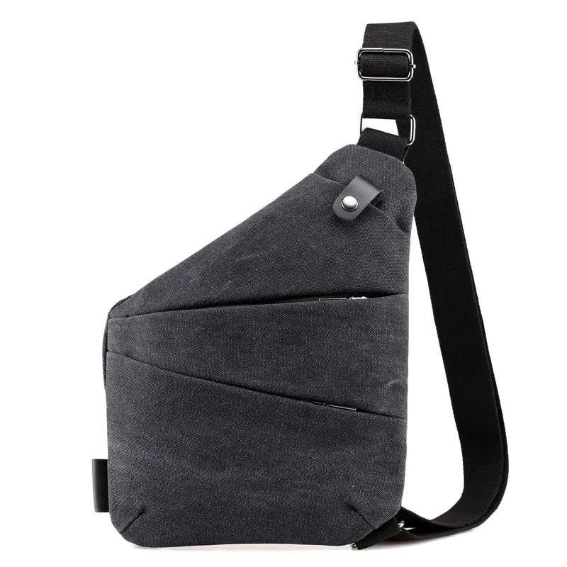 Men's Canvas Satchel Chest Bag Gun Sling Bag