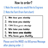 Men's Engraved Photo Wallet Personalized for Husband Wedding