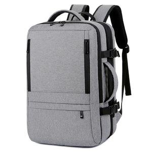 Men's Business Travel Backpack USB Charging 17 Inch Laptop Bag