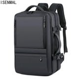 Men's Business Travel Backpack USB Charging 17 Inch Laptop Bag