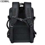 Men's Business Travel Backpack USB Charging 17 Inch Laptop Bag