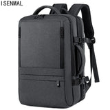 Men's Business Travel Backpack USB Charging 17 Inch Laptop Bag