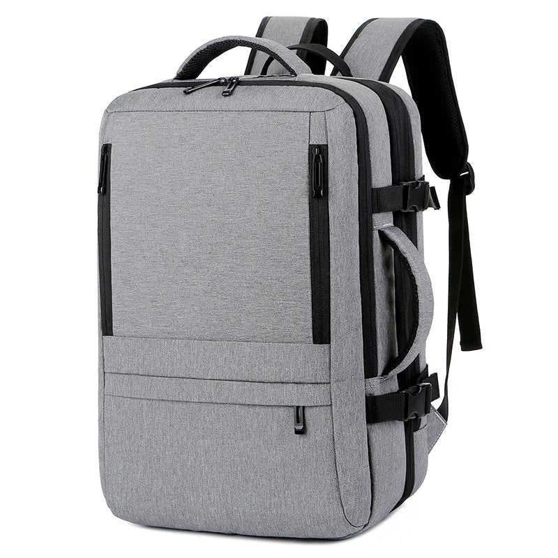 Men's Business Travel Backpack USB Charging 17 Inch Laptop Bag