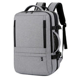 Men's Business Travel Backpack USB Charging 17 Inch Laptop Bag
