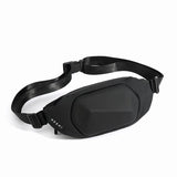 Men's Crossbody Bag Theftproof Rotatable Button Open Leather Chest Bags