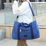 Men's Canvas Travel Tote Cross Body Classic Handbag
