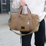 Men's Canvas Travel Tote Cross Body Classic Handbag