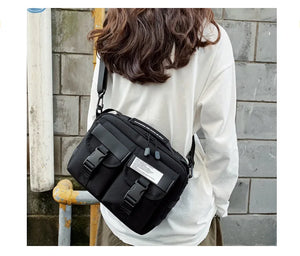 Men's Nylon Crossbody Bag Multifunctional Male Shoulder Messenger Bags