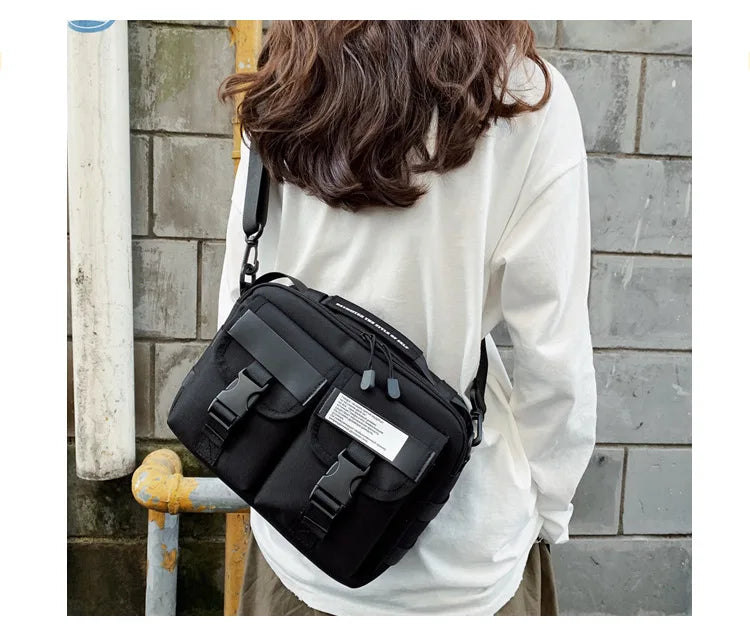 Men's Nylon Crossbody Bag Multifunctional Male Shoulder Messenger Bags